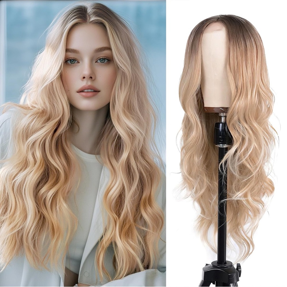 Blonde Ombre Wavy Hair Wig